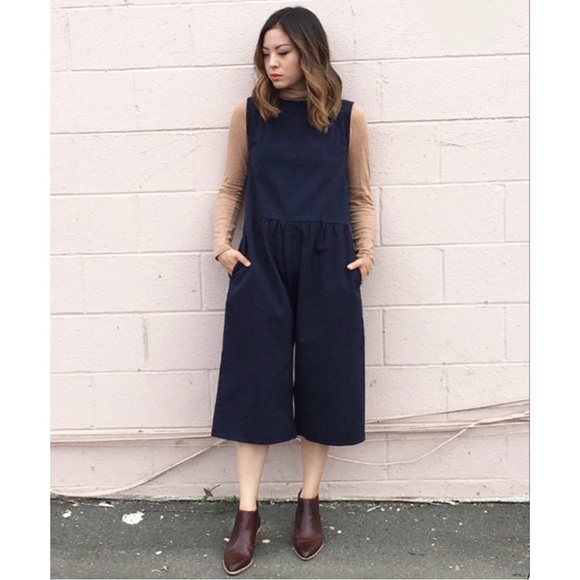 Ilana Kohn Pants - Ilana Kohn linen blend jumpsuit Size medium blue